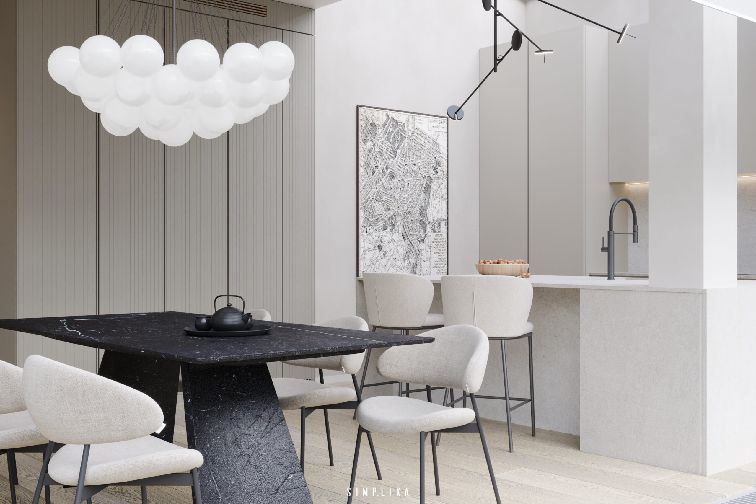 Projekt wnętrza: Apartament 140 m2 na Śródmieściu, architekt wnętrz Warszawa
