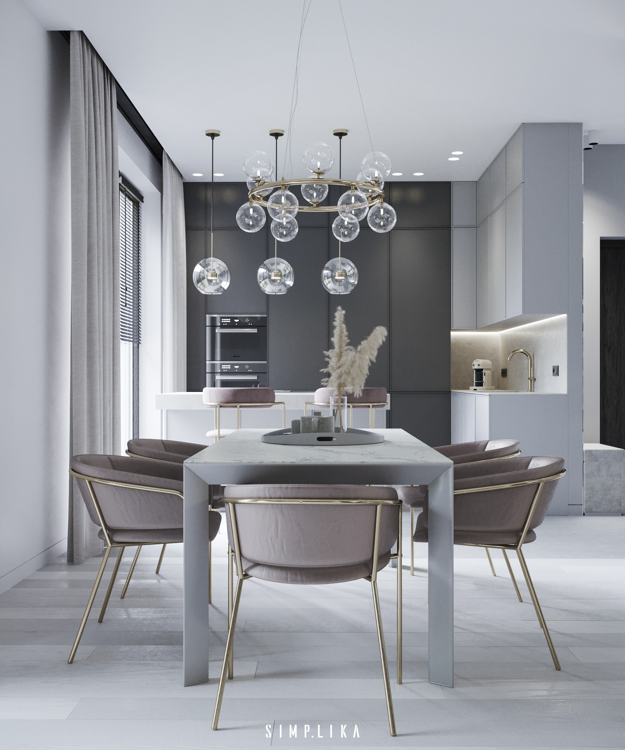 Projekt wnętrza: Rezydencja na Wilanowie, architekt wnętrz Wilanów